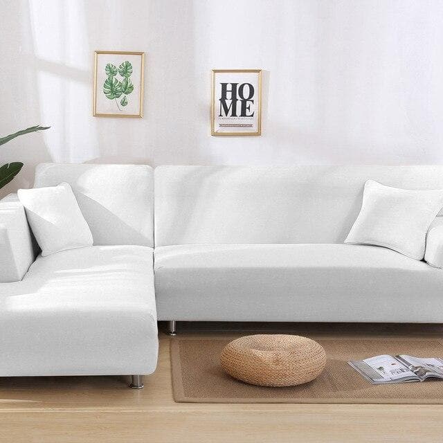 Housse de Canapé d'Angle Blanche | Housse Design
