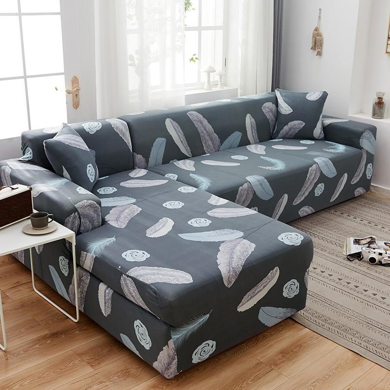 Housse de canapé d'angle Feather de profil