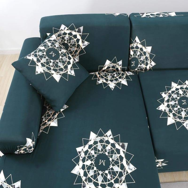 housse de canapé d'angle avec méridienne ajustable