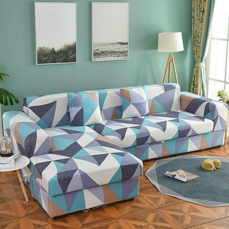 Housse canapé d'angle microfibre