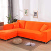 Housse de canapé d&#39;angle orange