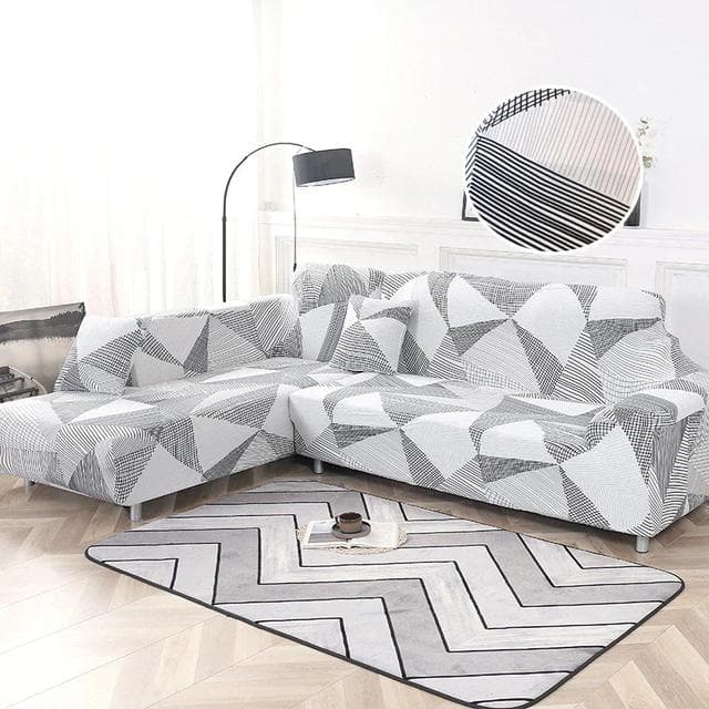 housse de canapé d&#39;angle triangle scandinave