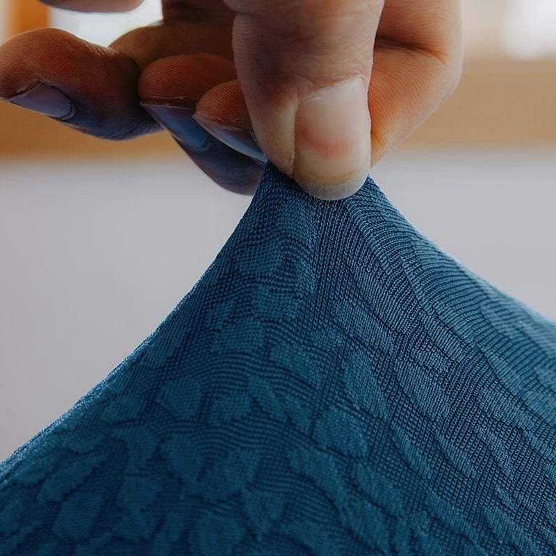 Housse de canapé imperméable extensible bleue