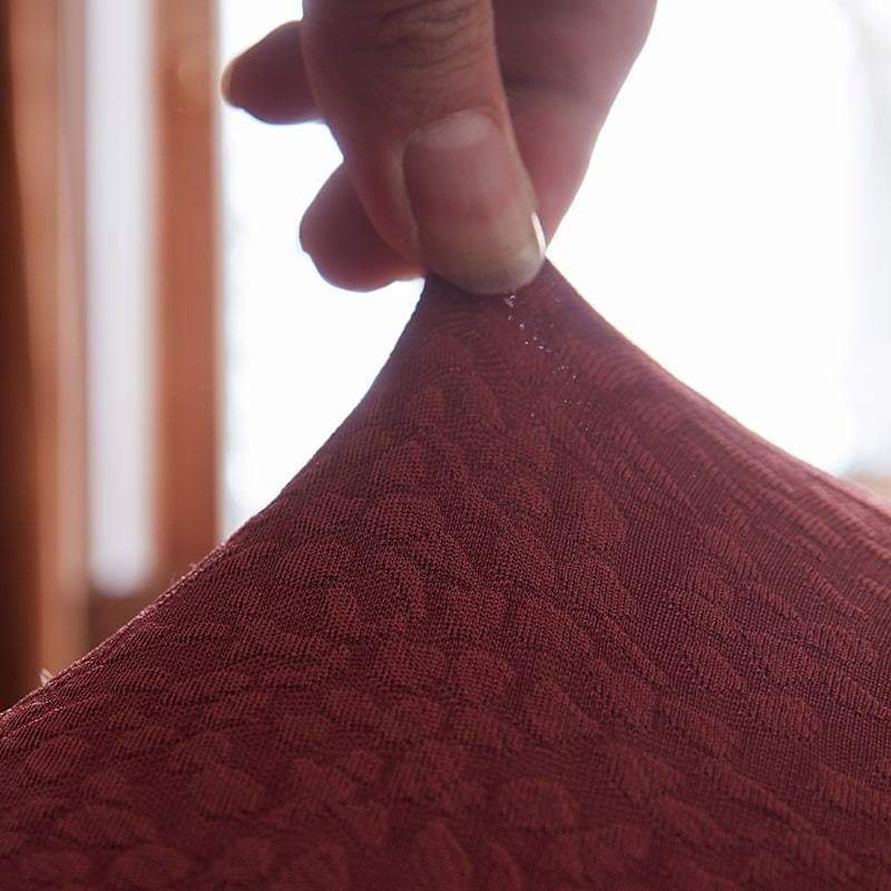 Housse de canapé imperméable extensible rouge brique