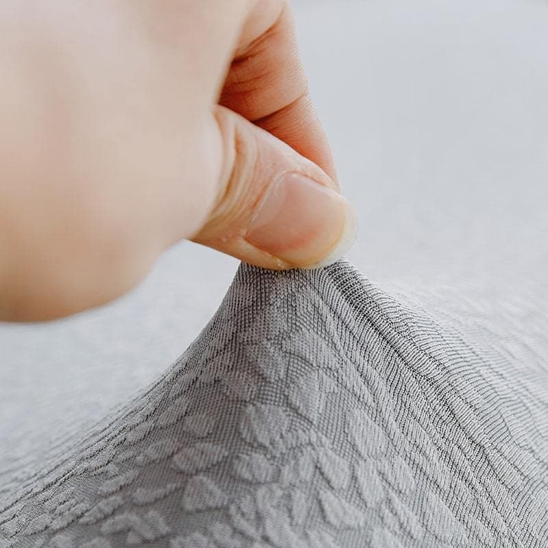 Housse de canapé imperméable extensible gris clair