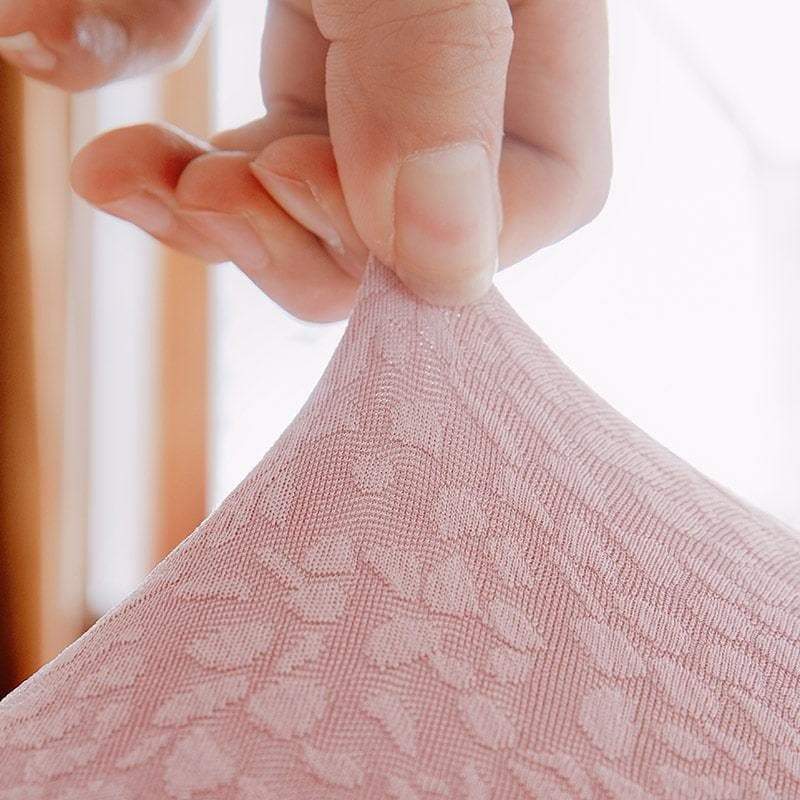 Housse de canapé imperméable extensible rose clair