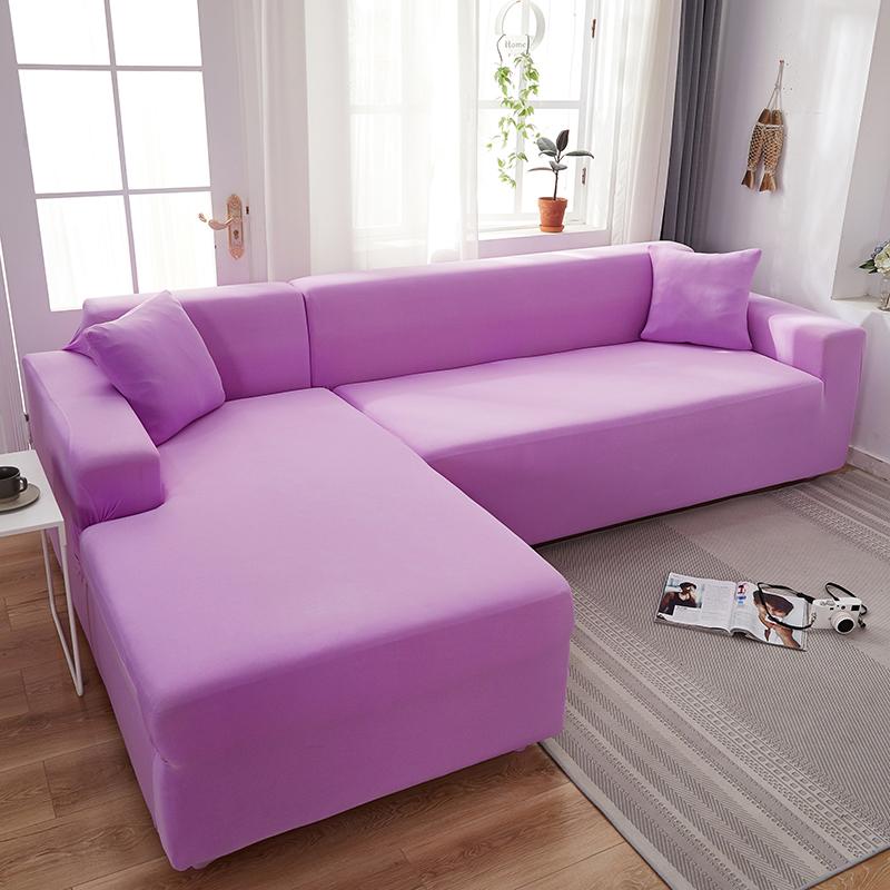 Housse canapé méridienne lavande