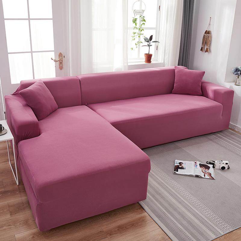 Housse canapé méridienne magenta