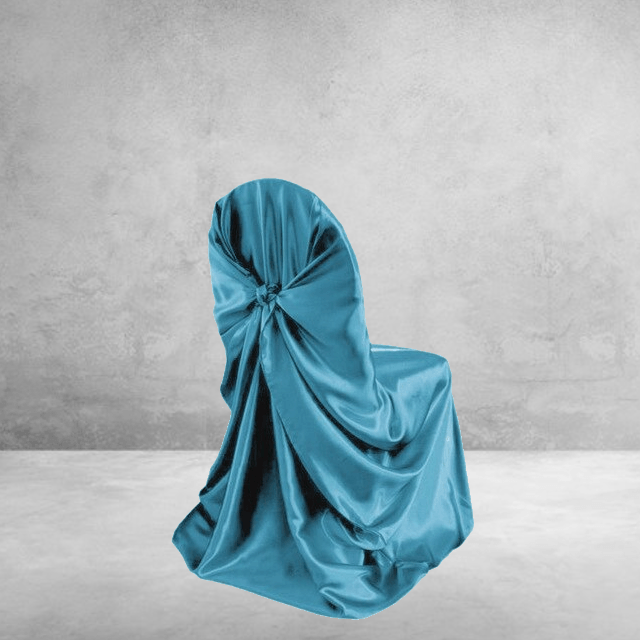 housse chaise turquoise mariage