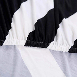 miniature tissu housse clic clac noir et blanc