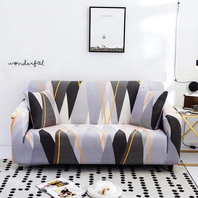 housse de canape grey stripes