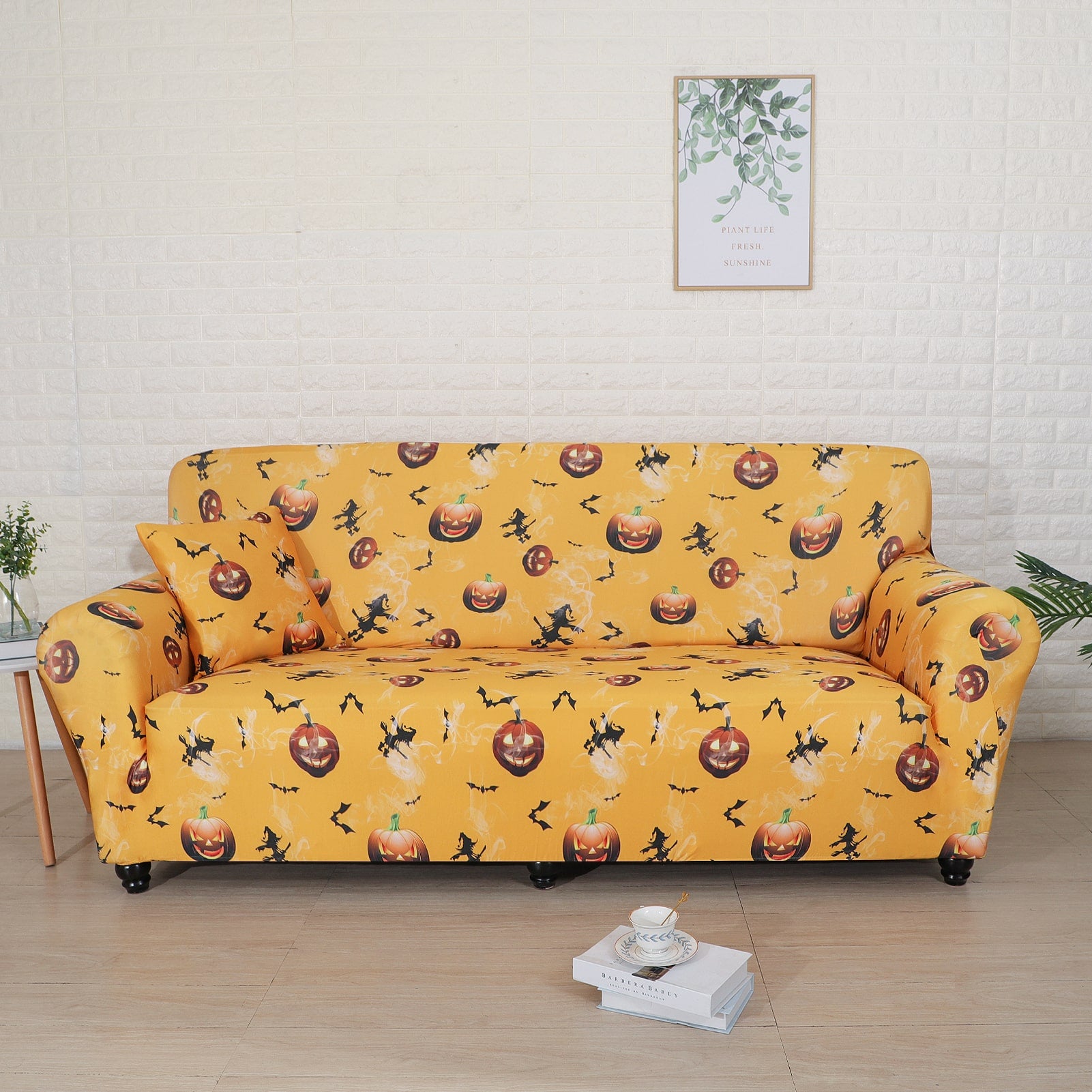 Housse De Coussin Fantôme Halloween - 45x45 Cm - Style Gothique Pour Canapé, Fauteuil, Déco D'intérieur