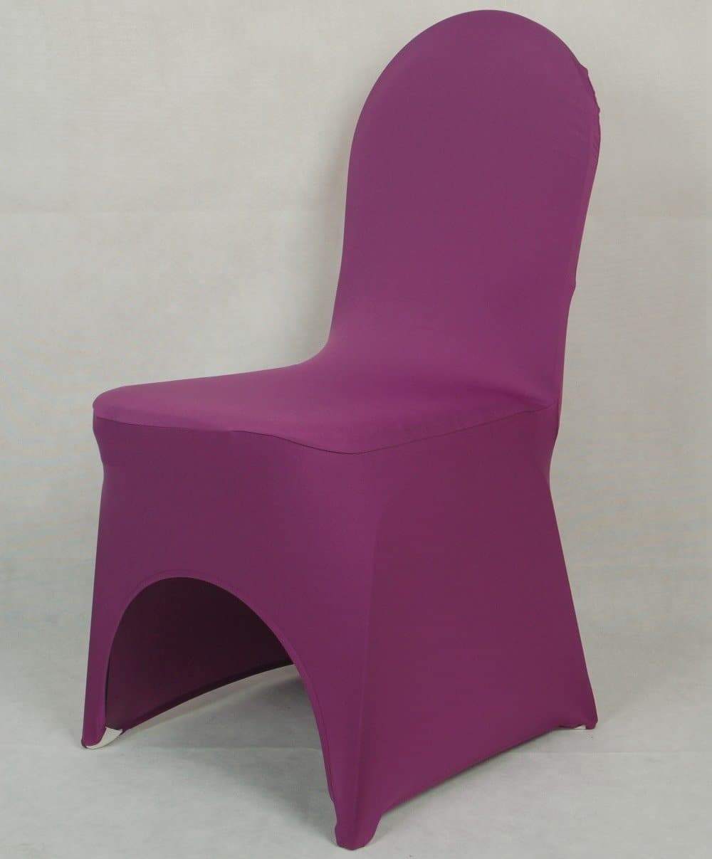 housse de chaise aubergine