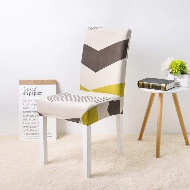 housse de chaise avec rayures