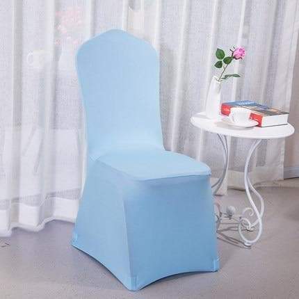 housse de chaise bleu ciel
