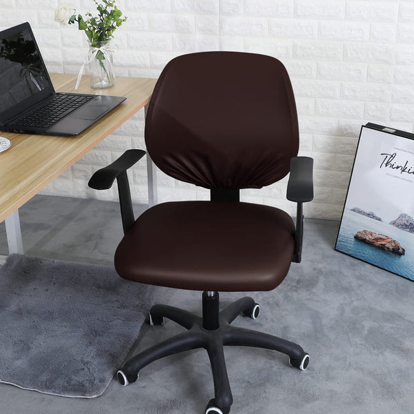 Housse de Chaise de bureau cuir beige