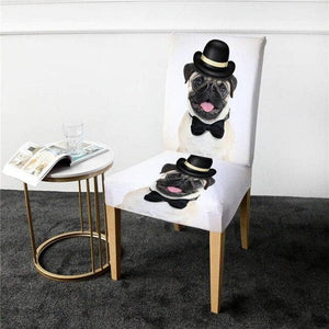 miniature housse de chaise chien gentleman