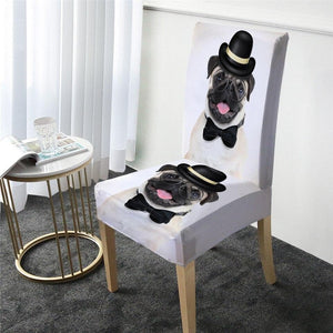 miniature housse de chaise chien gentleman