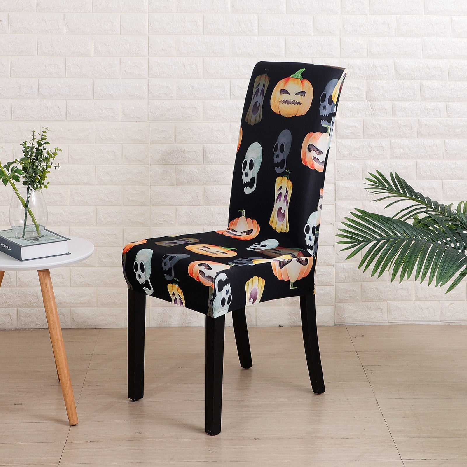 Housse de Chaise Citrouille et Fantôme
