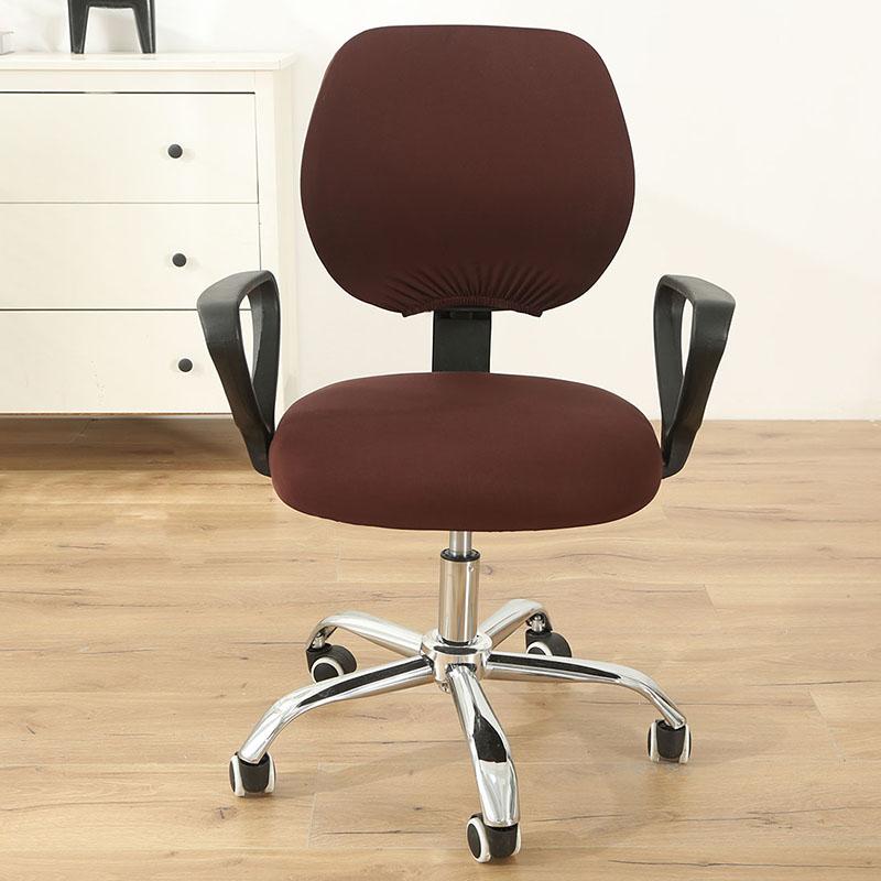 Housse De Siège De Bureau Élastique - Taille Ajustable 38-53 Cm, Polyester, Protection Anti-usure, Amovible