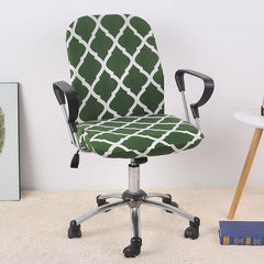Housse Extensible Pour Chaise De Bureau - Lot De 2 Pièces, Lavable, Vert - Pour Sièges Rotatifs - 2