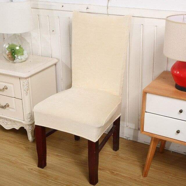 Housse de chaise effet velours
