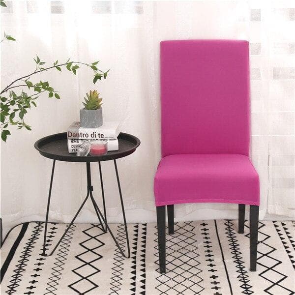 housse de chaise fushia