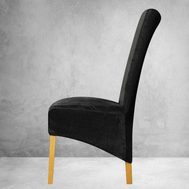 Housses de chaise en velours extensible, universelles pour hôtels Housses de chaise en velours extensible, universelles pour hôtels