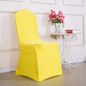 miniature Housse de chaise mariage jaune