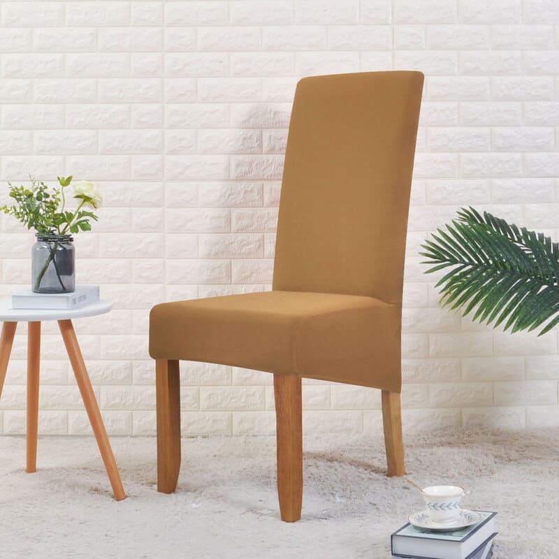 housse de chaise large camel
