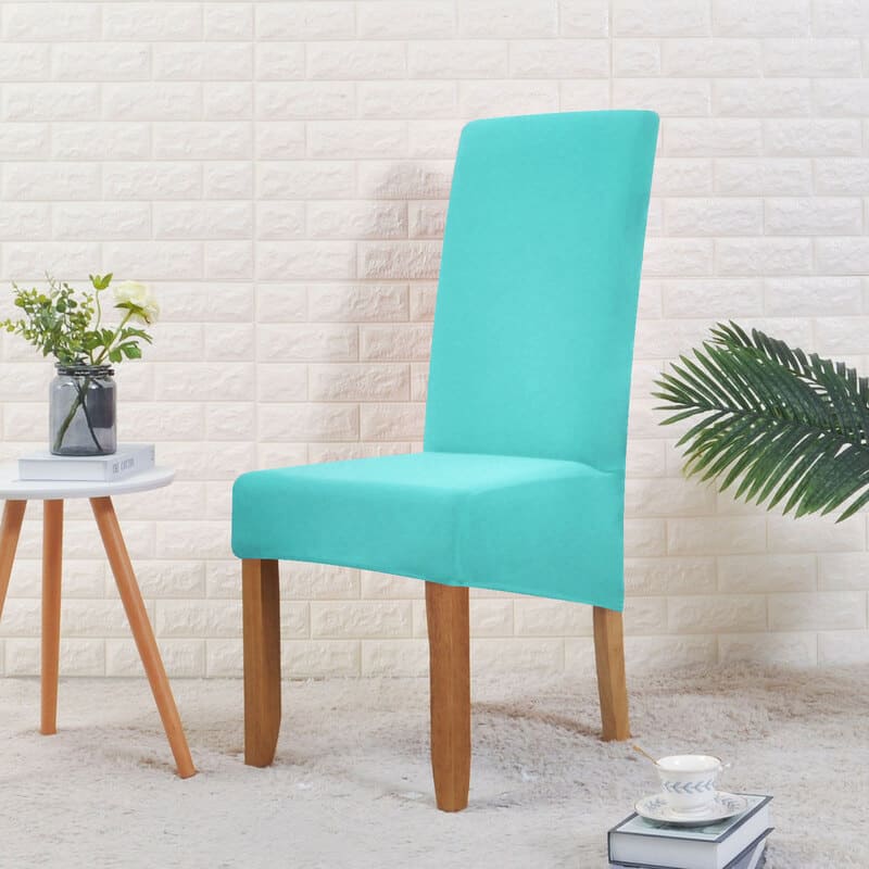 housse de chaise large turquoise