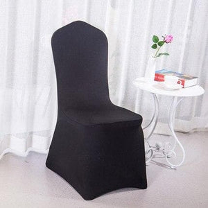 miniature Housse de chaise mariage noir sur un fond blanc