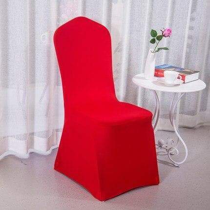 housse de chaise mariage rouge