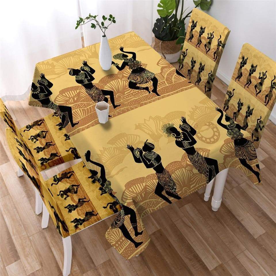 housse de chaise motif africain