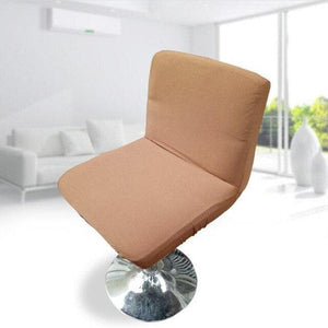 miniature housse de chaise pied central brun clair