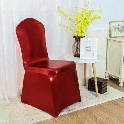 housse de chaise rouge