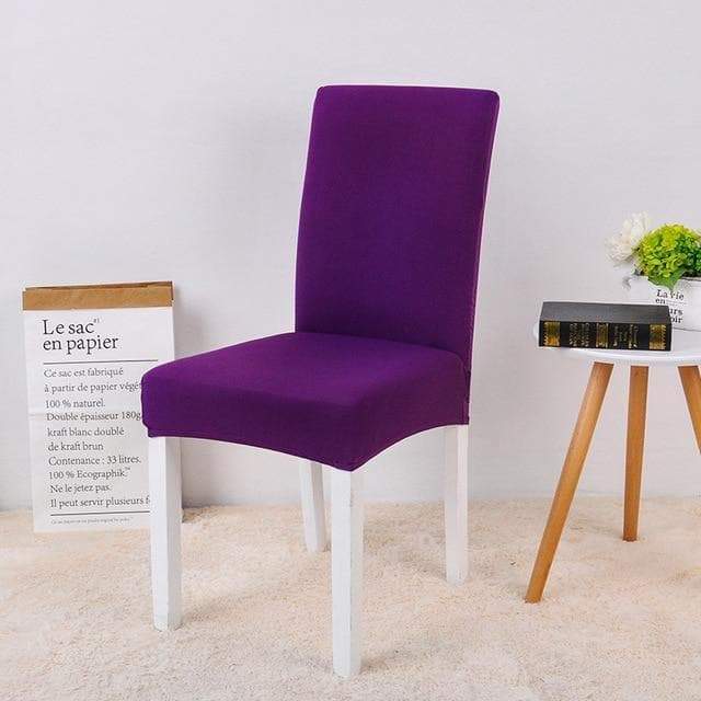 housse de chaise violet