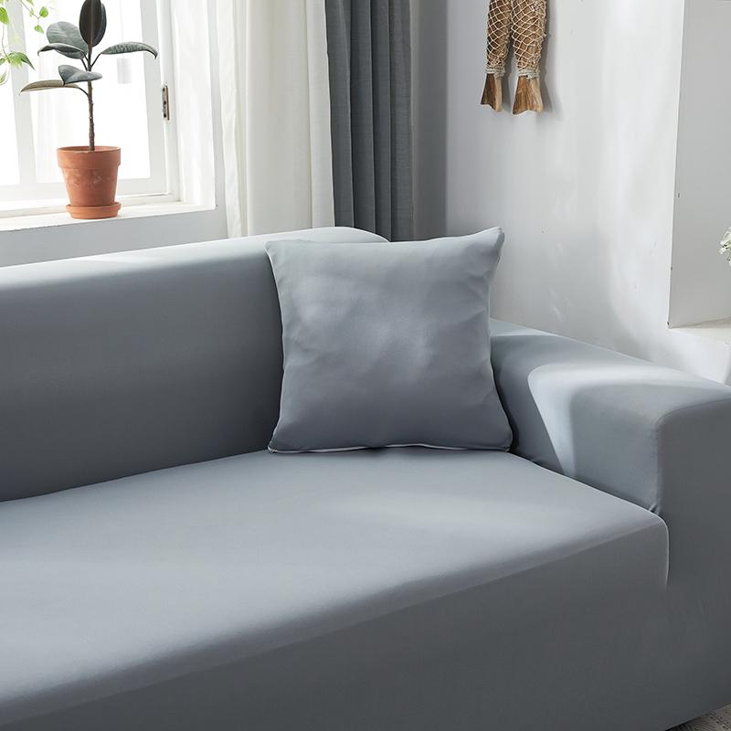 Housse de coussin angle gris