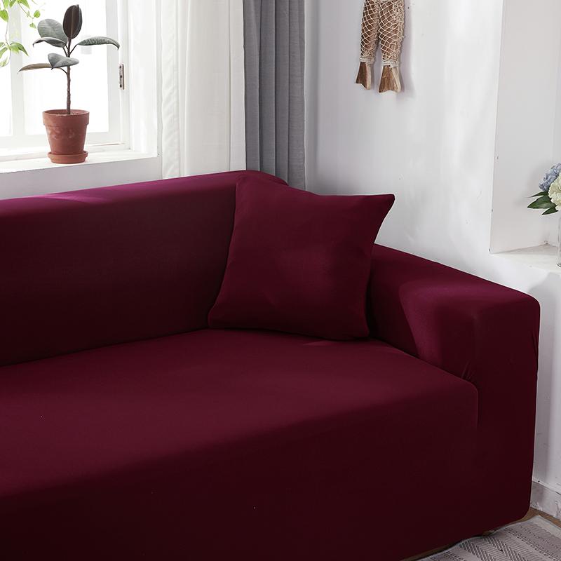 Housse de coussin angle vin rouge