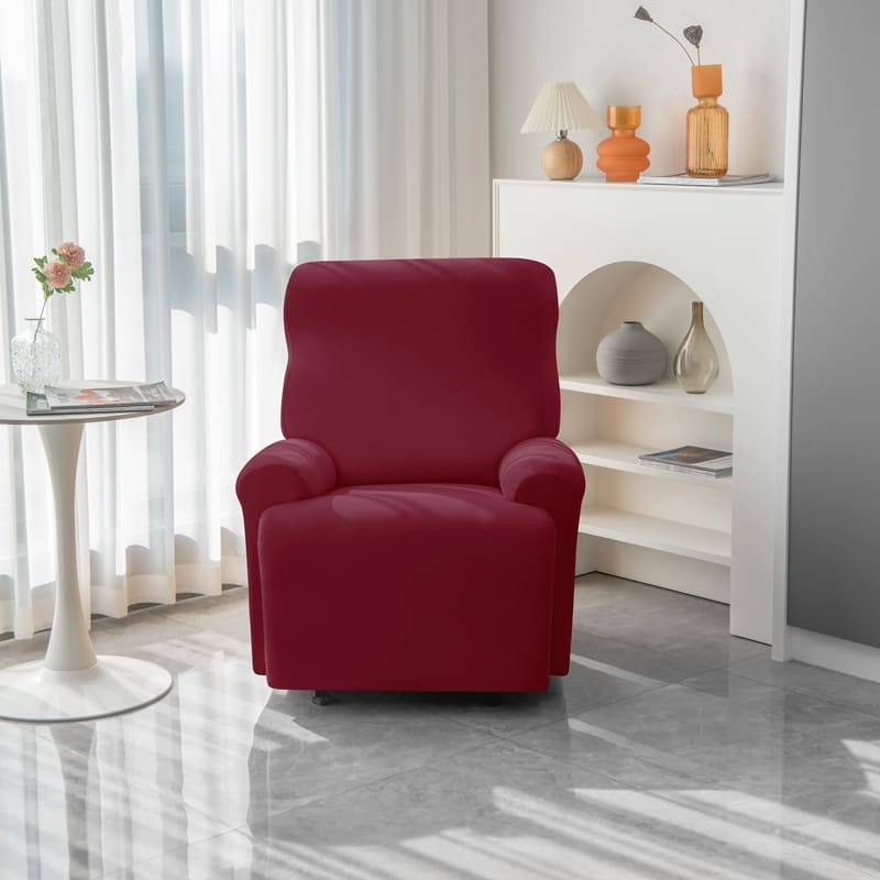 housse de fauteuil relax bordeaux