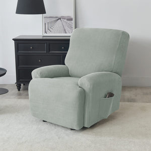 miniature tissu housse de fauteuil relax jacquard gris vert