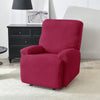 housse de fauteuil relax microfibre bordeaux