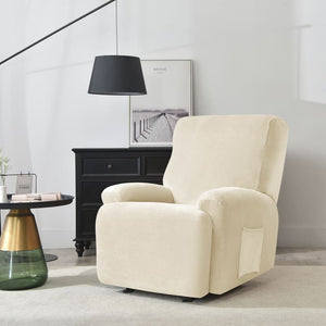 miniature textile housse de fauteuil relax velours beige