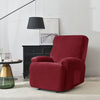 housse de fauteuil relax velours bordeaux