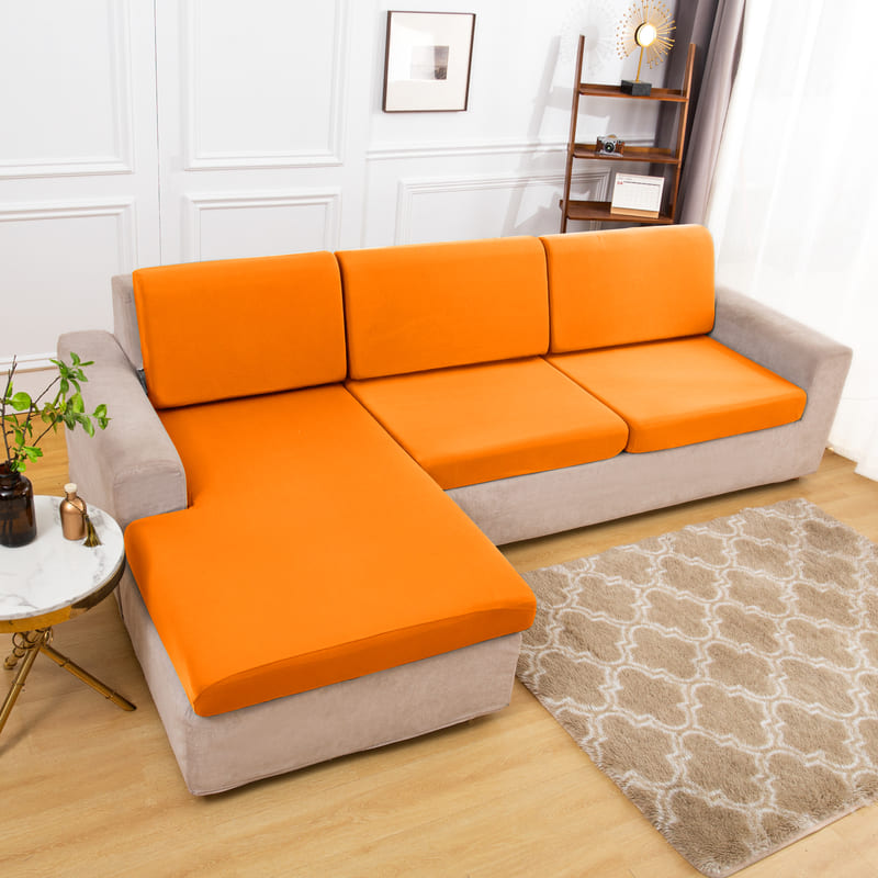 housse extensible clémentine pour coussin assise canapé