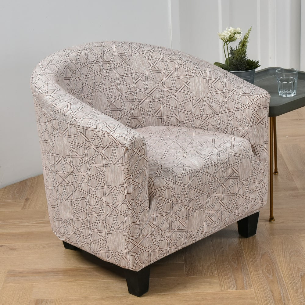 Housse de fauteuil cabriolet extensible Etoile Moderne de profil