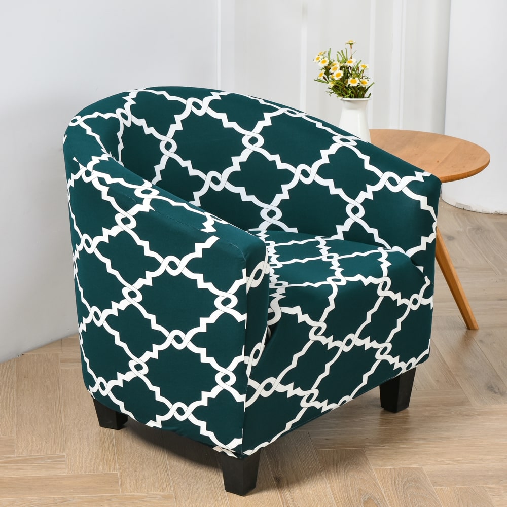 Housse de fauteuil cabriolet extensible vert sapin de profil