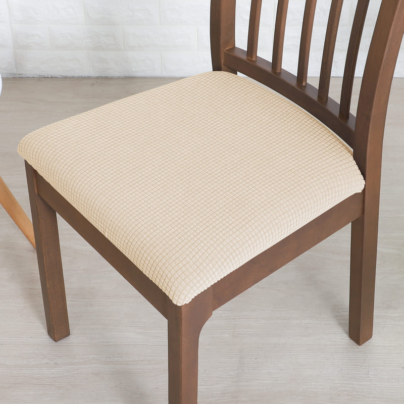 housse impermeable beige pour assise de chaise