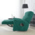housse microfibre vert sapin sur un fauteuil relax déplié