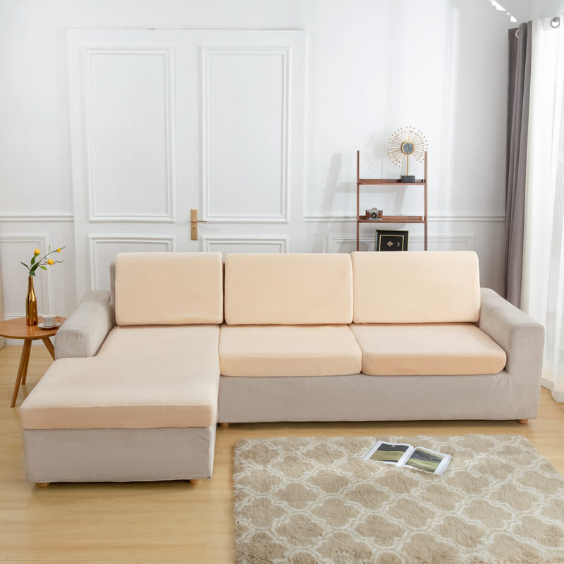 housse pour coussin assise canape chaud tissu beige